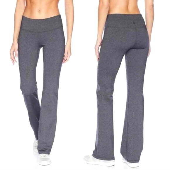 Prana Pants - 𝅺Prana Pillar Contour Flare Bootcut Yoga Pants Leggings Size L Gray